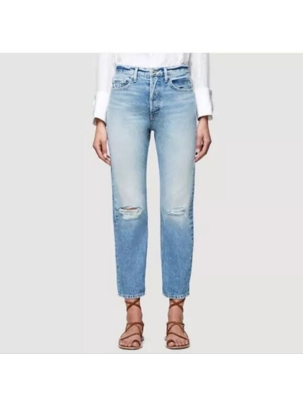FRAME Rigid Re Release Le Original Taper Jeans.